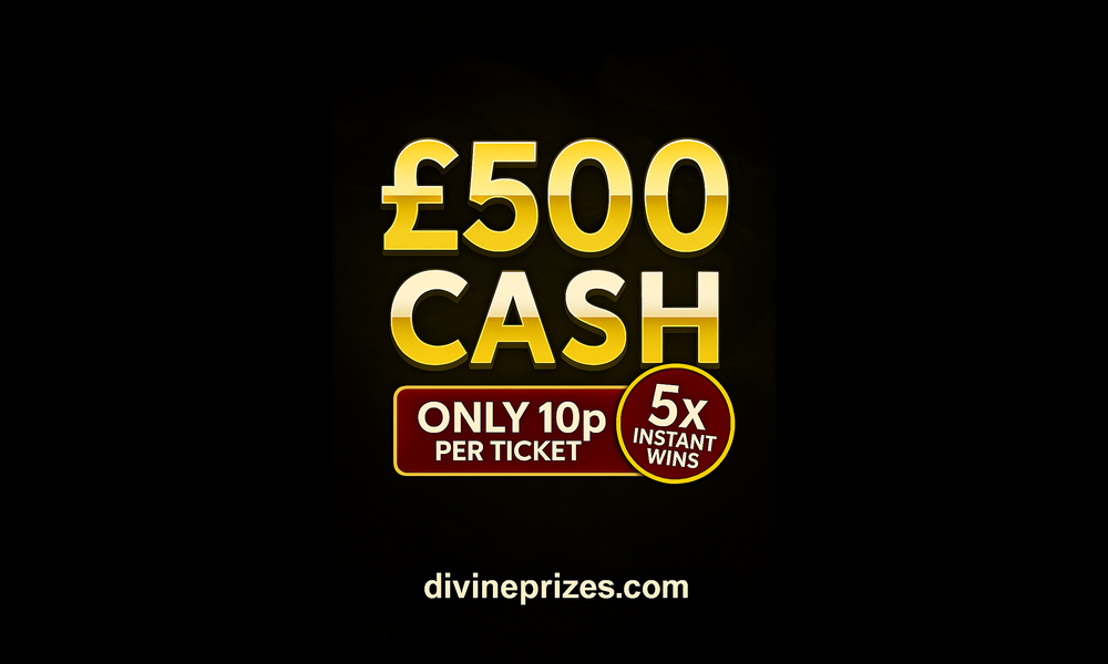 WIN £500 CASH 